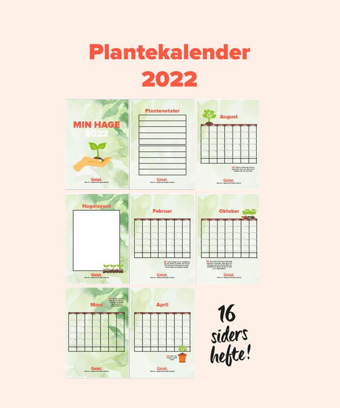 hagekalender plantekalender